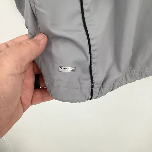 Men's Adidas‎ 1/4 Zip Climaproof Golf Jacket Windbreaker Tan - Flaw - Picture 7 of 13